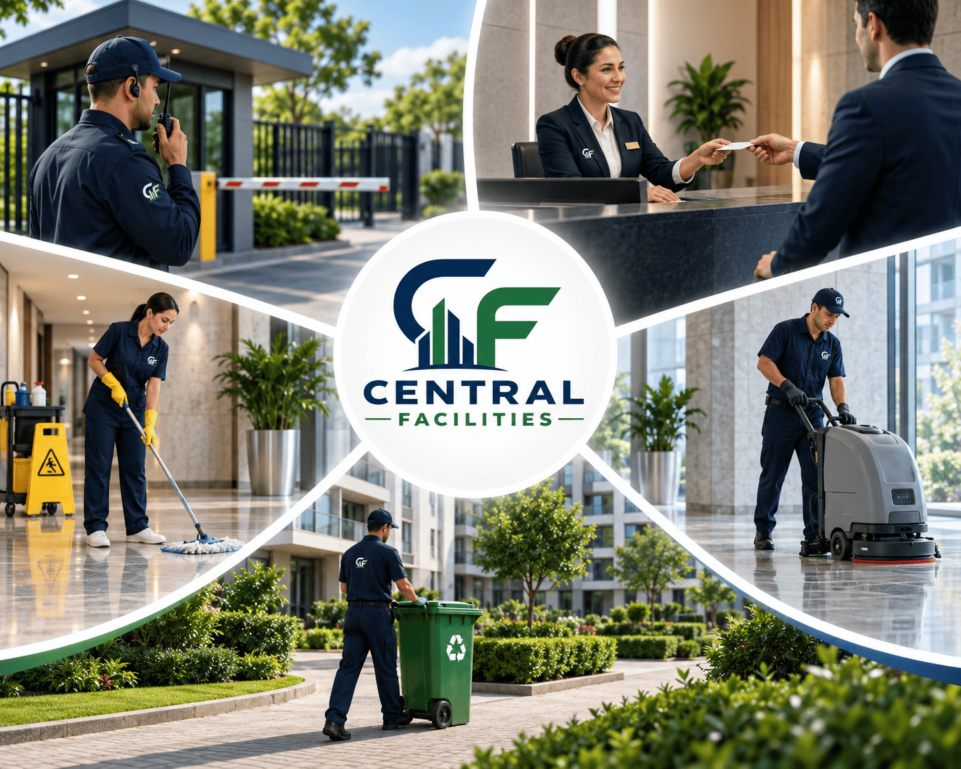 Equipe e serviços da Central Facilities